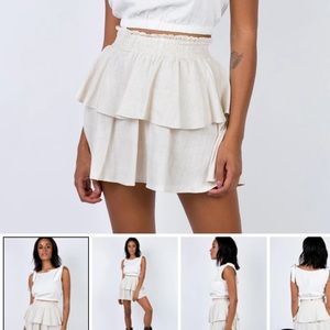 Princess Polly Greta Mini Skirt -Beige